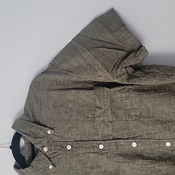 2/$15 Linen/Cotton Blebln Short Sleeved Button Down XL - Picture 2 of 5